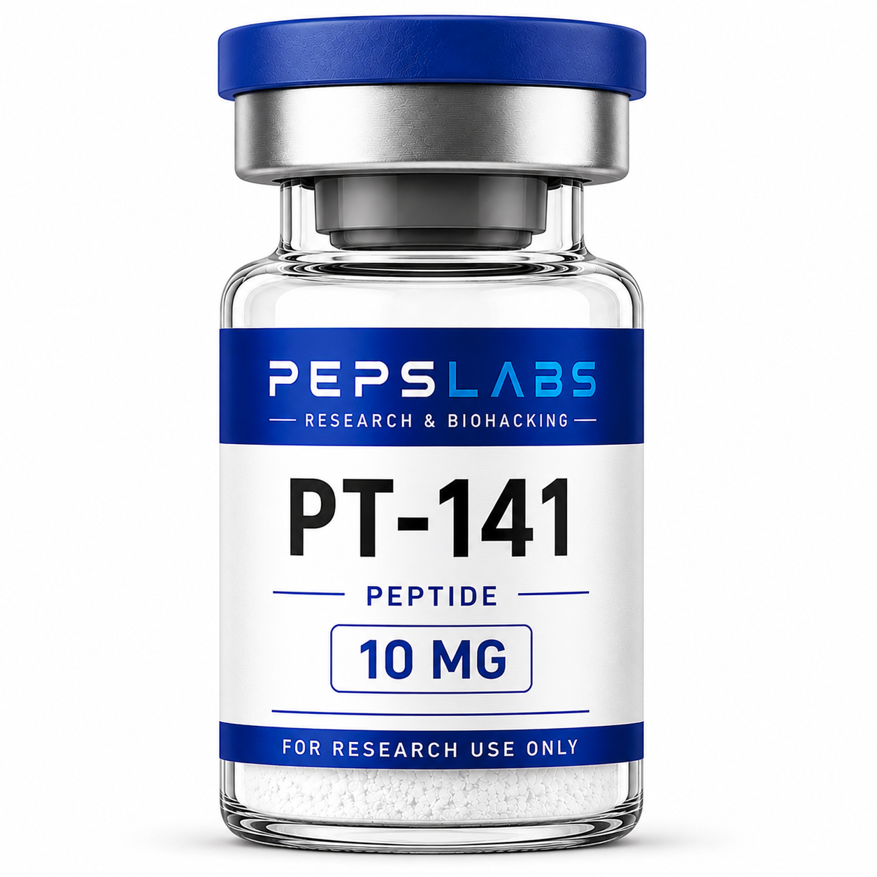 PT-141 — flacon de peptide lyophilisé grade recherche